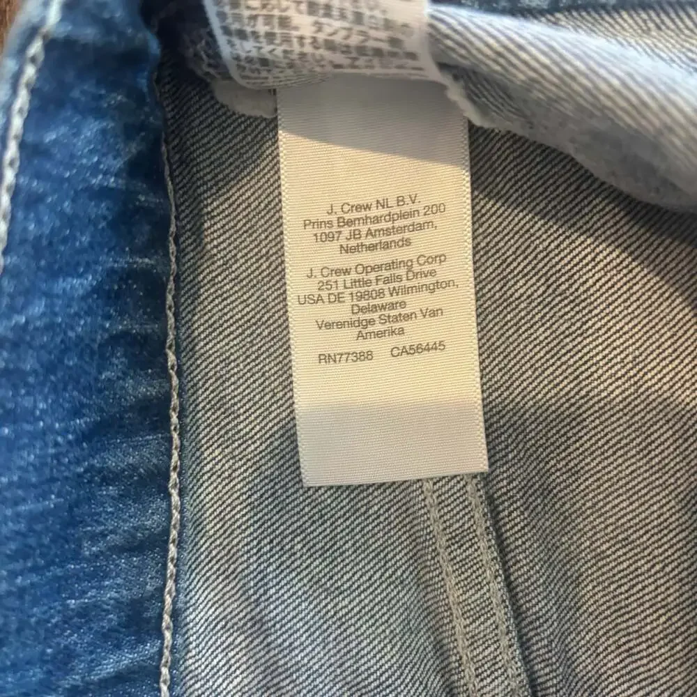 Madewell High-Rise Sailor Short Women 25 XS Blue Denim Patch Pocket Cuffed